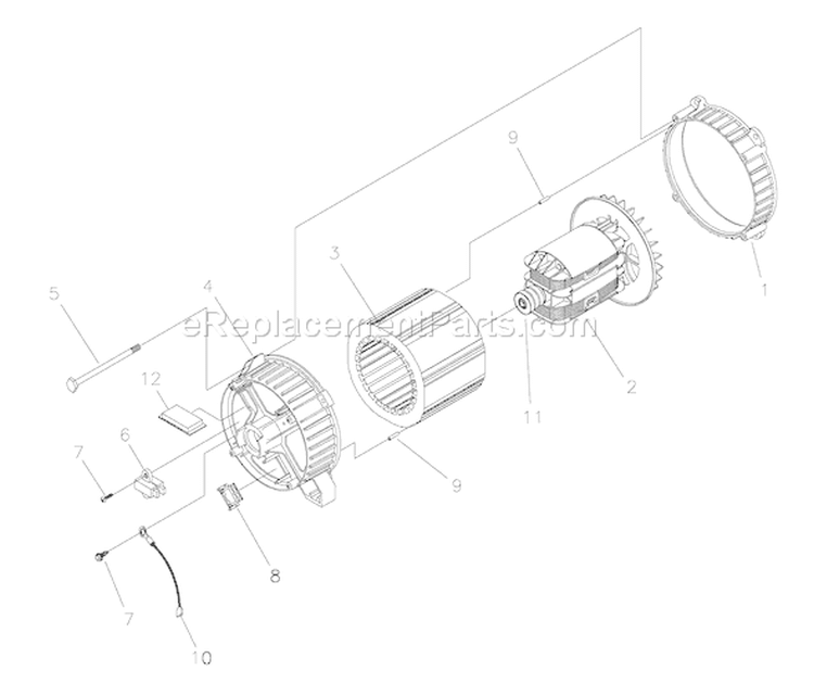 Page A Diagram and Parts List for 030385-0  Briggs and Stratton Generator